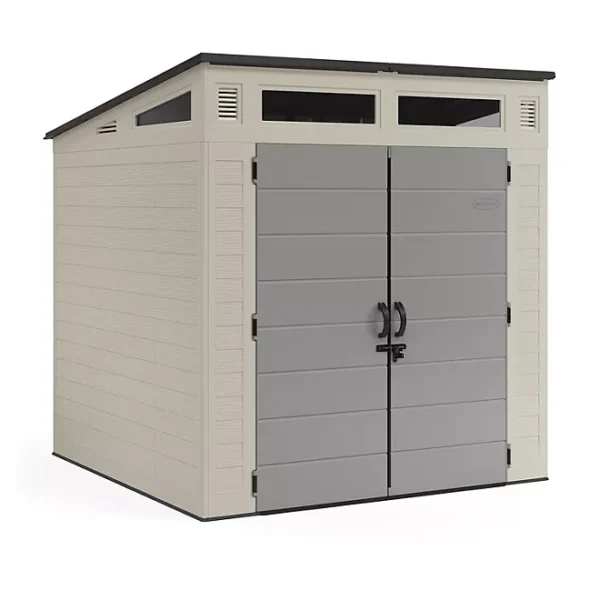 Suncast 7′ x 7′ Modernist Resin Outdoor Storage Shed