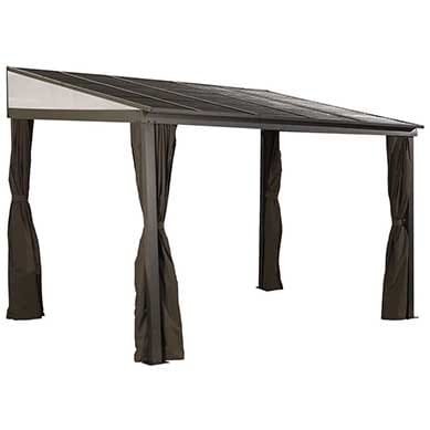 Sojag 10 x 12 ft. Portland No.53 Wall Gazebo Steel Roof